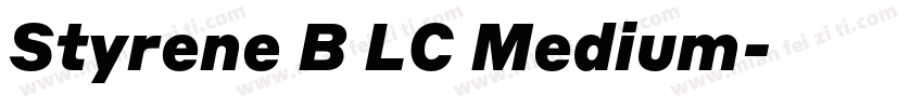 Styrene B LC Medium字体转换